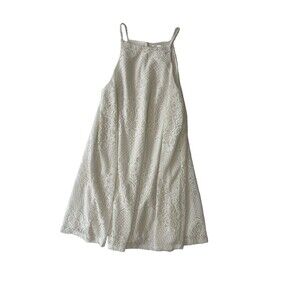 Wild Daisy Lace Mini Lined Dress Cottagecore Fairycore cream Ivory boho lace Med